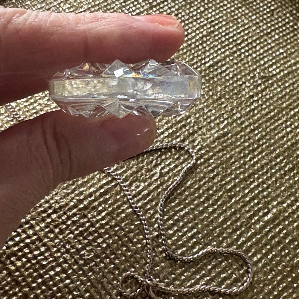 Vintage Waterford Crystal Tear Drop Necklace - Picture 15 of 16